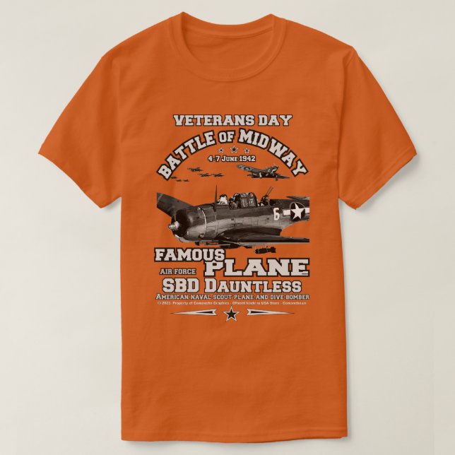 SBD Dauntless Battle of Midway T-Shirt (Design vorne)
