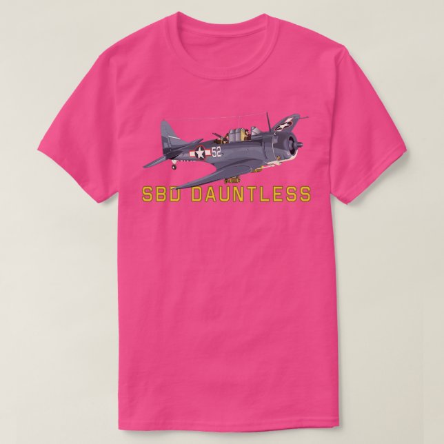 SBD Dauntless World II American Dive Bomber Flugze T-Shirt (Design vorne)