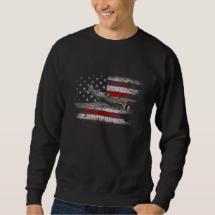 SBD Dauntless WW2 Amerikanische Flagge Sturzflugze Sweatshirt