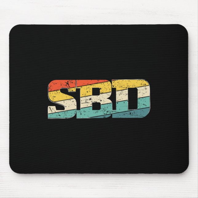 Sbd Squat Bench Deadlift Powerlift Mousepad (Vorne)