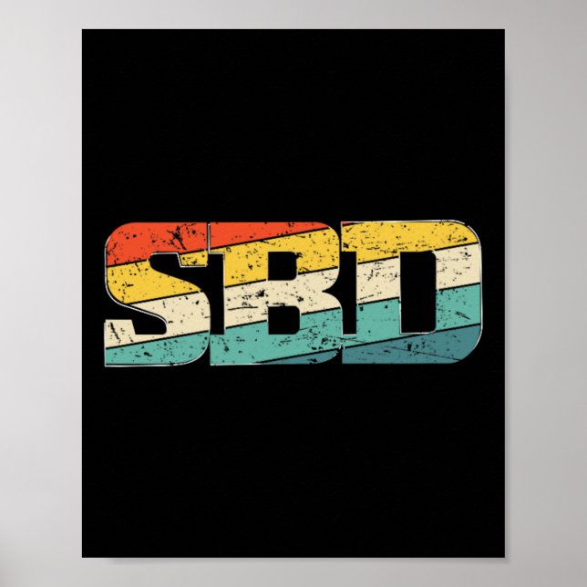 Sbd Squat Bench Deadlift Powerlift Poster (Vorne)