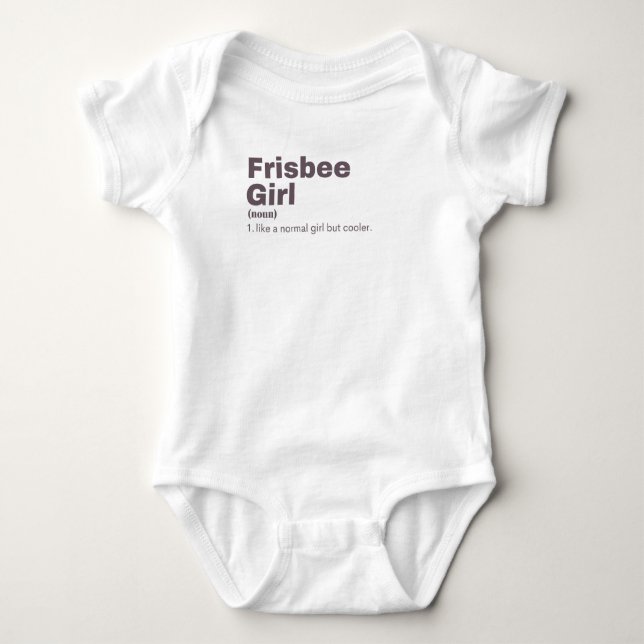 sbee Girl - Frisbee Baby Strampler (Vorderseite)