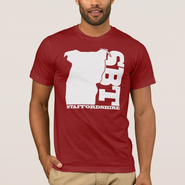 SBT grafisches T-Shirt - Terrier Staffordshires (Vorderseite)