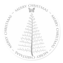 SBTF Custom Holiday Sticker - Silver