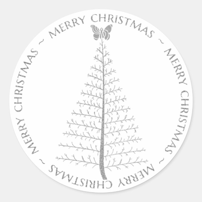 SBTF Custom Holiday Sticker - Silver (Vorderseite)