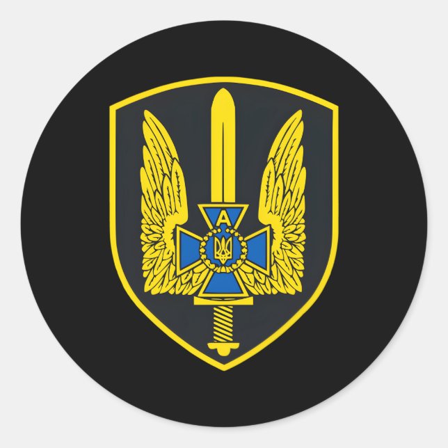 Sbu Alfa Ukraine Spezialeinheiten Alpha Spetsnaz Runder Aufkleber (Vorderseite)