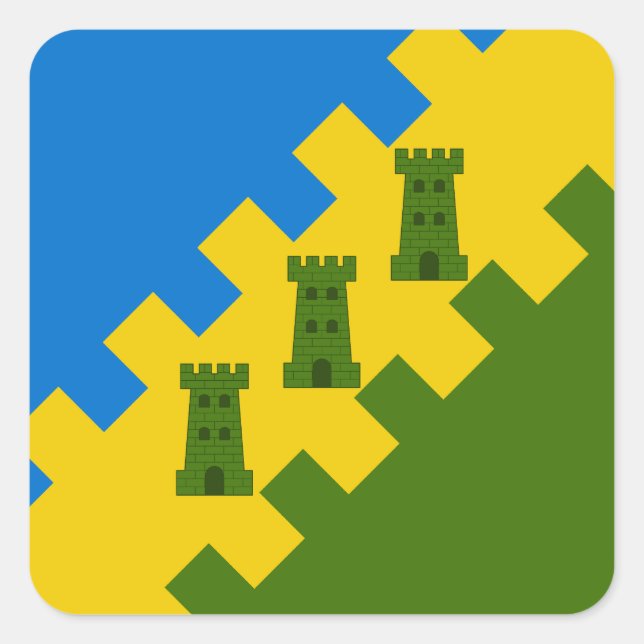 SC A Polderslot Populace Abzeichen Quadratischer Aufkleber (Vorderseite)