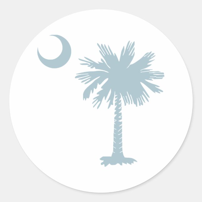 SC Palmetto & Crescent (CB) Runder Aufkleber (Vorderseite)