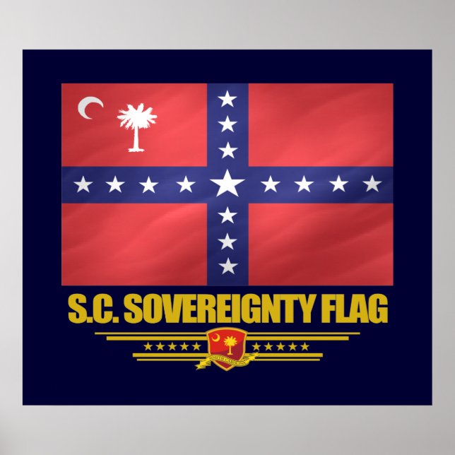 SC Souveränitätsflagge Poster (Vorne)