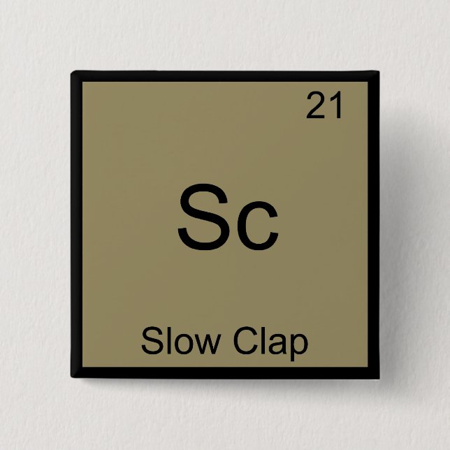 Sc - Symbol-T-Shirt für ein langatmiges Clap Funny Button (Vorderseite)