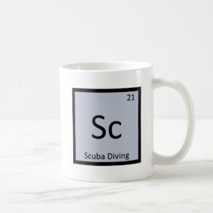 Sc - Tauchsport Chemie Periodensystem Tasse