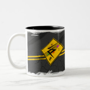 Sc-Verkehrsschild-Tasse Zweifarbige Tasse