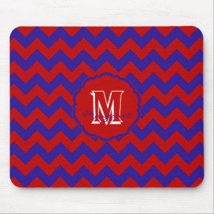 SC Zickzack Mouse Pad Red und Blue Mousepad