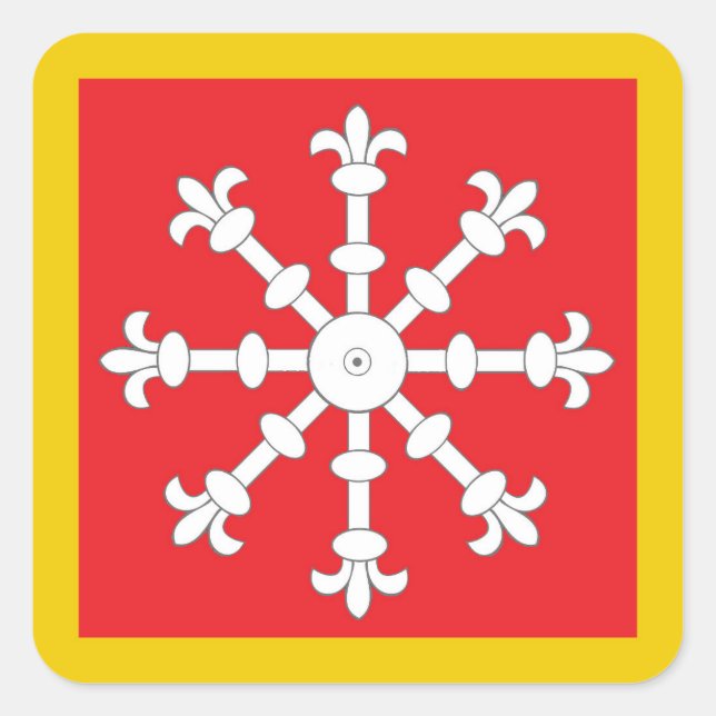 SCA AEthelmearc Populace Abzeichen Quadratischer Aufkleber (Vorderseite)