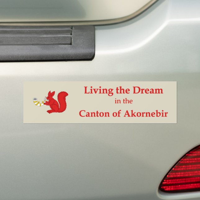 SCA Akornebir Bumper Sticker Autoaufkleber (Auf Auto)
