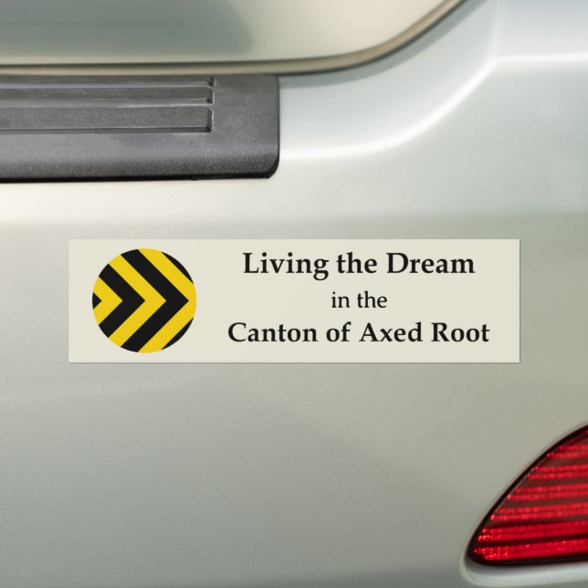 SCA Axed Root Bumper Sticker Autoaufkleber (Auf Auto)
