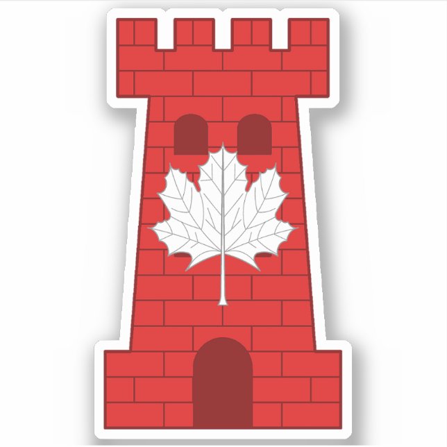 SCA Castel Rouge Custom-Cut Vinyl Sticker (Vorderseite)