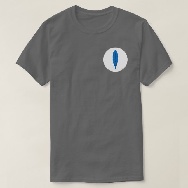 SCA Clan Blue Feather T - Shirt (Design vorne)
