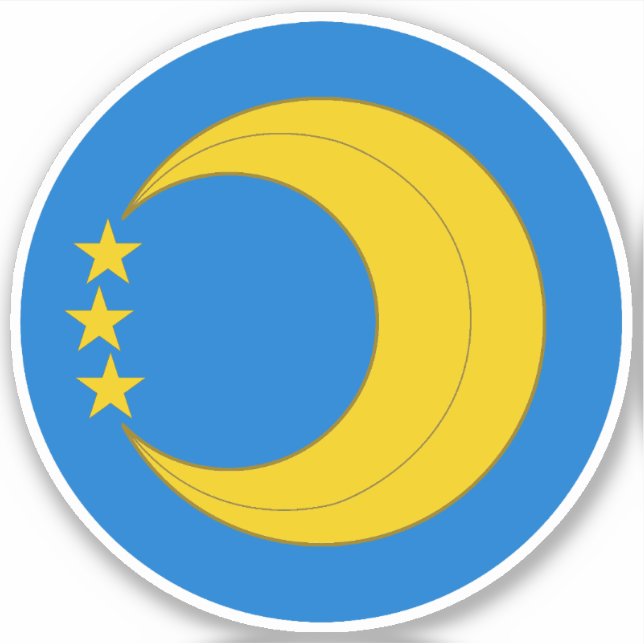 SCA Crescent Moon Vinyl Sticker (Vorderseite)