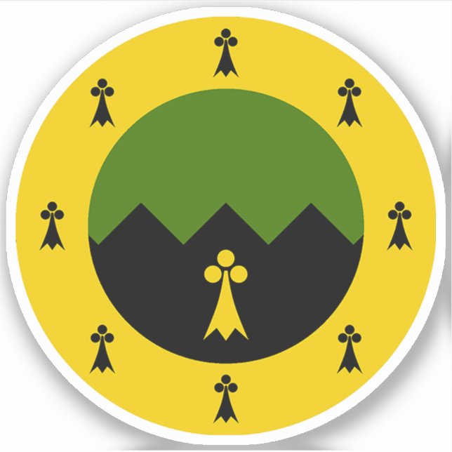 SCA Granit Mountain Vinyl Sticker (Vorderseite)