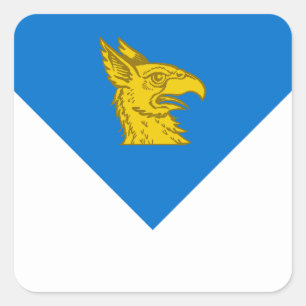 SCA Gryphon's Lair Populace Abzeichen Quadratische Quadratischer Aufkleber