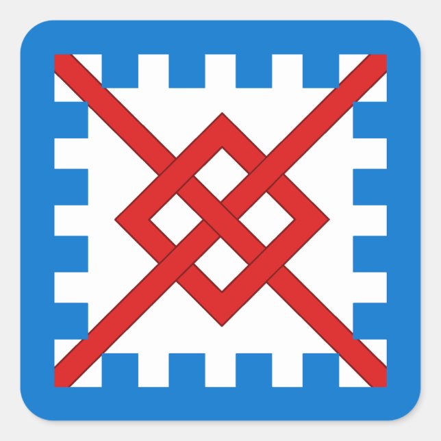 SCA Innilgard Populace Abzeichen Quadratischer Aufkleber (Vorderseite)