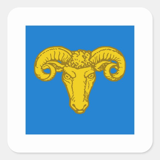 SCA Ramsgaard Populace Abzeichen Quadratischer Aufkleber (Vorderseite)