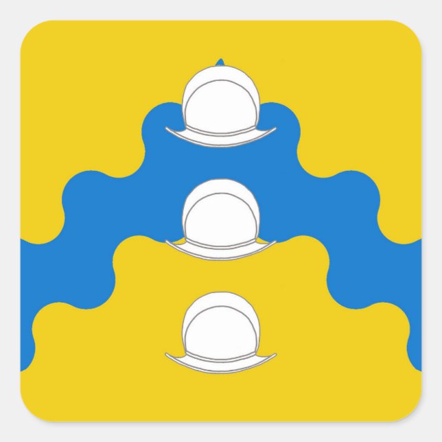 SCA Rio de las Animas Populace Abzeichen Quadratischer Aufkleber (Vorderseite)