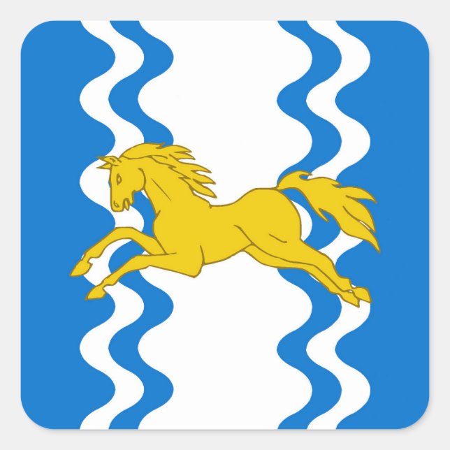 SCA Ritterwald Populace Abzeichen Quadratischer Aufkleber (Vorderseite)