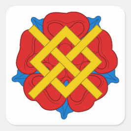 SCA Rosenfeld Populace Abzeichen Quadratischer Aufkleber