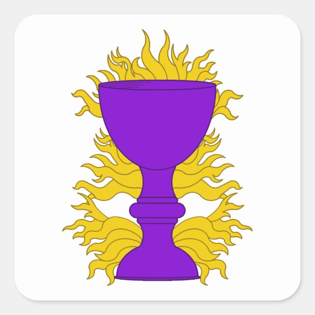 SCA Saint Bunstable Populace Abzeichen Quadratischer Aufkleber (Vorderseite)