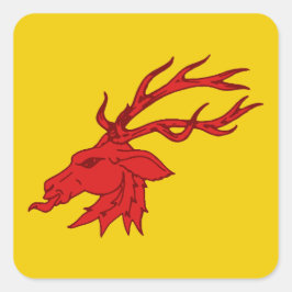 SCA Saint Georges Populace Abzeichen Quadratischer Aufkleber