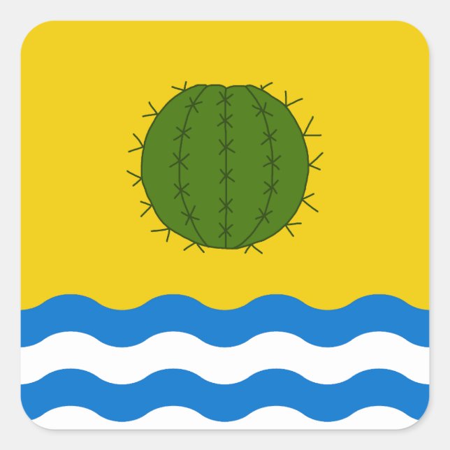 SCA Sandeshend Populace Abzeichen Quadratischer Aufkleber (Vorderseite)