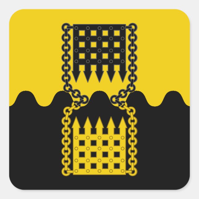 SCA Schattentor Populace Abzeichen Quadratischer Aufkleber (Vorderseite)