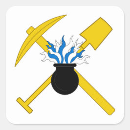 SCA Scola Metallorum Populace Abzeichen Quadratischer Aufkleber