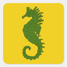 SCA Sea März Populace Abzeichen Quadratischer Aufkleber