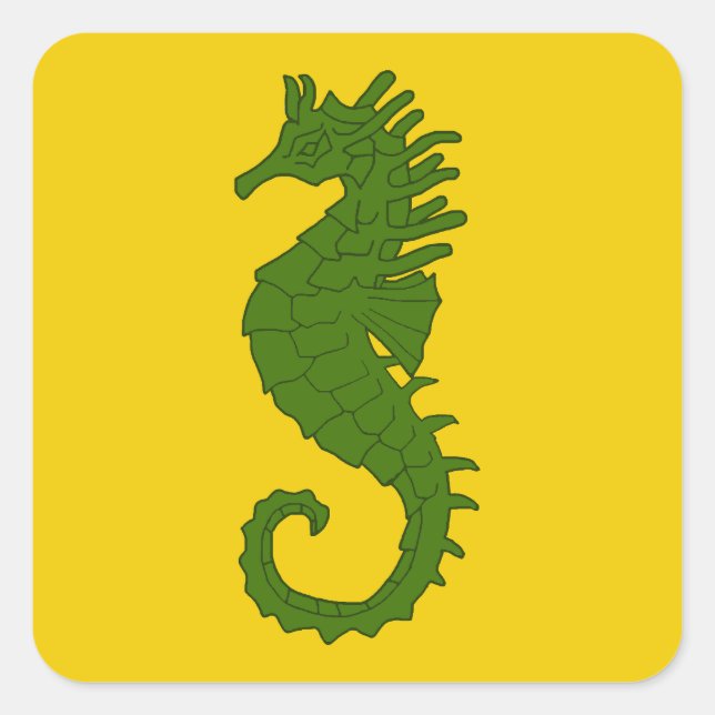 SCA Sea März Populace Abzeichen Quadratischer Aufkleber (Vorderseite)