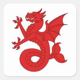 SCA Seashire Populace Abzeichen Quadratischer Aufkleber