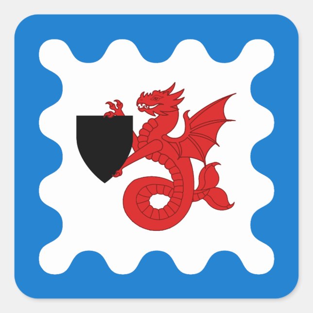 SCA Seashire Populace Abzeichen Square Sticker (Vorderseite)