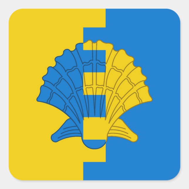 SCA Seawinds Populace Abzeichen Quadratischer Aufkleber (Vorderseite)