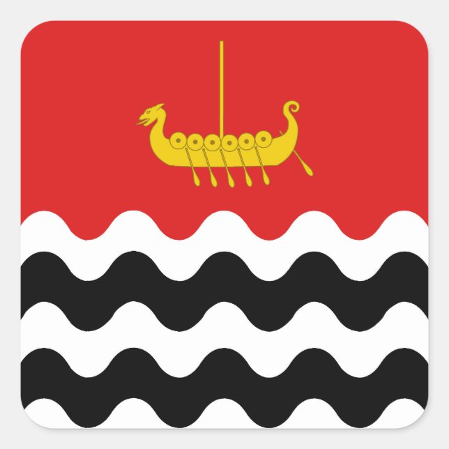 SCA Selviergard Populace Abzeichen Quadratischer Aufkleber (Vorderseite)