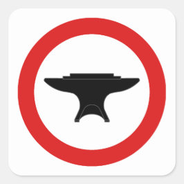 SCA Silva Vulcani Populace Abzeichen Quadratischer Aufkleber