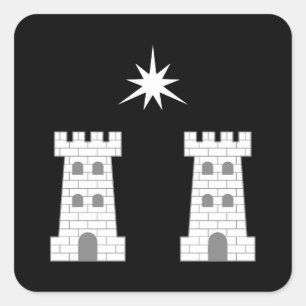 SCA Stargate Populace Abzeichen Quadratischer Aufkleber