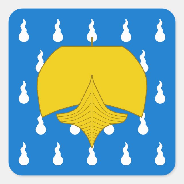 SCA Stormhold Populace Abzeichen Quadratischer Aufkleber (Vorderseite)