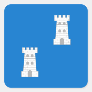 SCA Towers Populace Abzeichen Quadratischer Aufkleber
