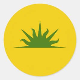 SCA West Kingdom Populace Abzeichen Classic Round  Runder Aufkleber