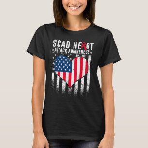 SCAD Heart Attack Survivor Erholung Warrior Awaren T-Shirt