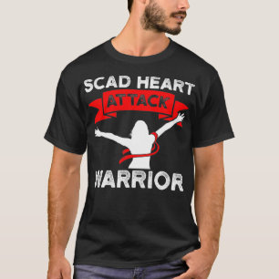 SCAD Herzinfarkt Überlebender Pride Krieger Bewuss T-Shirt