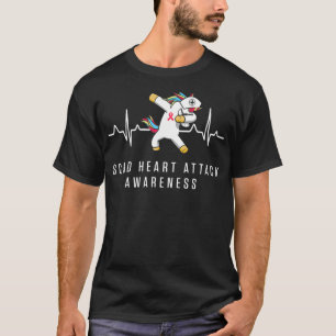 SCAD Herzinfarktsüberlebende Unicorn Beat Warrior  T-Shirt