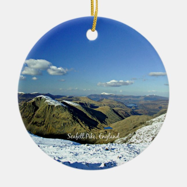 Scafell Pike, England Keramik Ornament (Vorne)